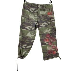 Vintage EXPRESS Pant 11/12 Cargo Jogger/Straight Camo Pink-Floral-Embroidery